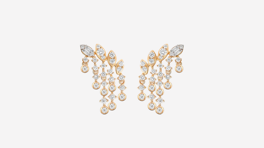 Diamond Fringe Earrings